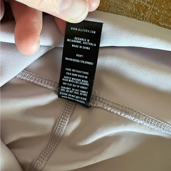 All Fenix NWOT 7/8 Leggings Anthropologie Twilight Blush Pink Allfenix Size M - Picture 10 of 10